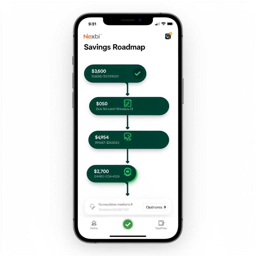 Nexbi AI Roadmap screen